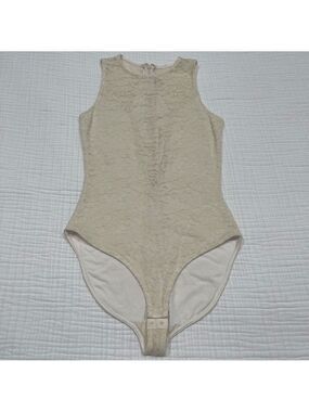 Rachel Roy Cream Lace Bodysuit